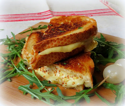 Classic Grilled Cheese with Marinated Onions