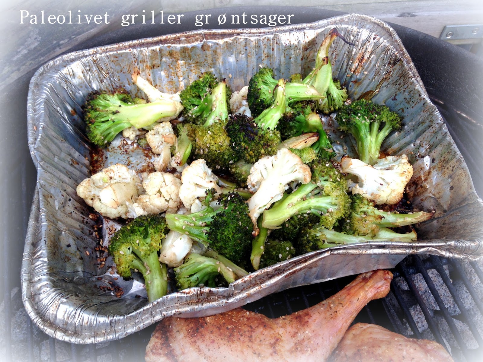 Paleolivet: Grillet broccoli og blomkål - grillede grøntsager