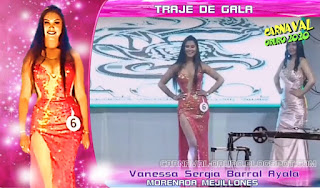 Vanessa Sergia Barral Ayala traje de gala