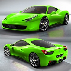 2013 Ferrari 458 Spider Green ~ Automotive Todays