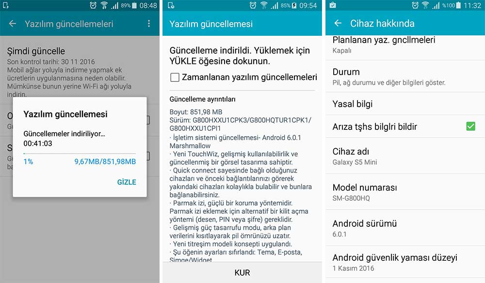 Galaxy S5 mini Android 6