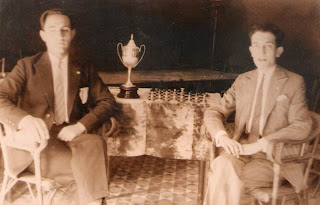 Los ajedrecistas Joan Claret y Joan Vilajosana