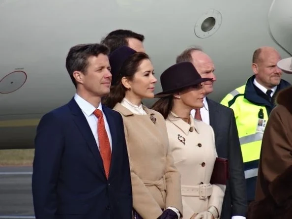 Danish Crown Prince Frederik, Danish Crown Princess Mary, Danish and Prince Consort Henrik, Danish Princess Benedikte, Danish Prince Joachim, Danish Princess Marie and Danish Queen Margrethe welcome Dutch King Willem-Alexander and Dutch Queen Maxima