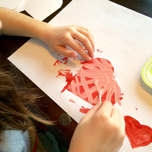 Valentine Kid Craft Heart Banner