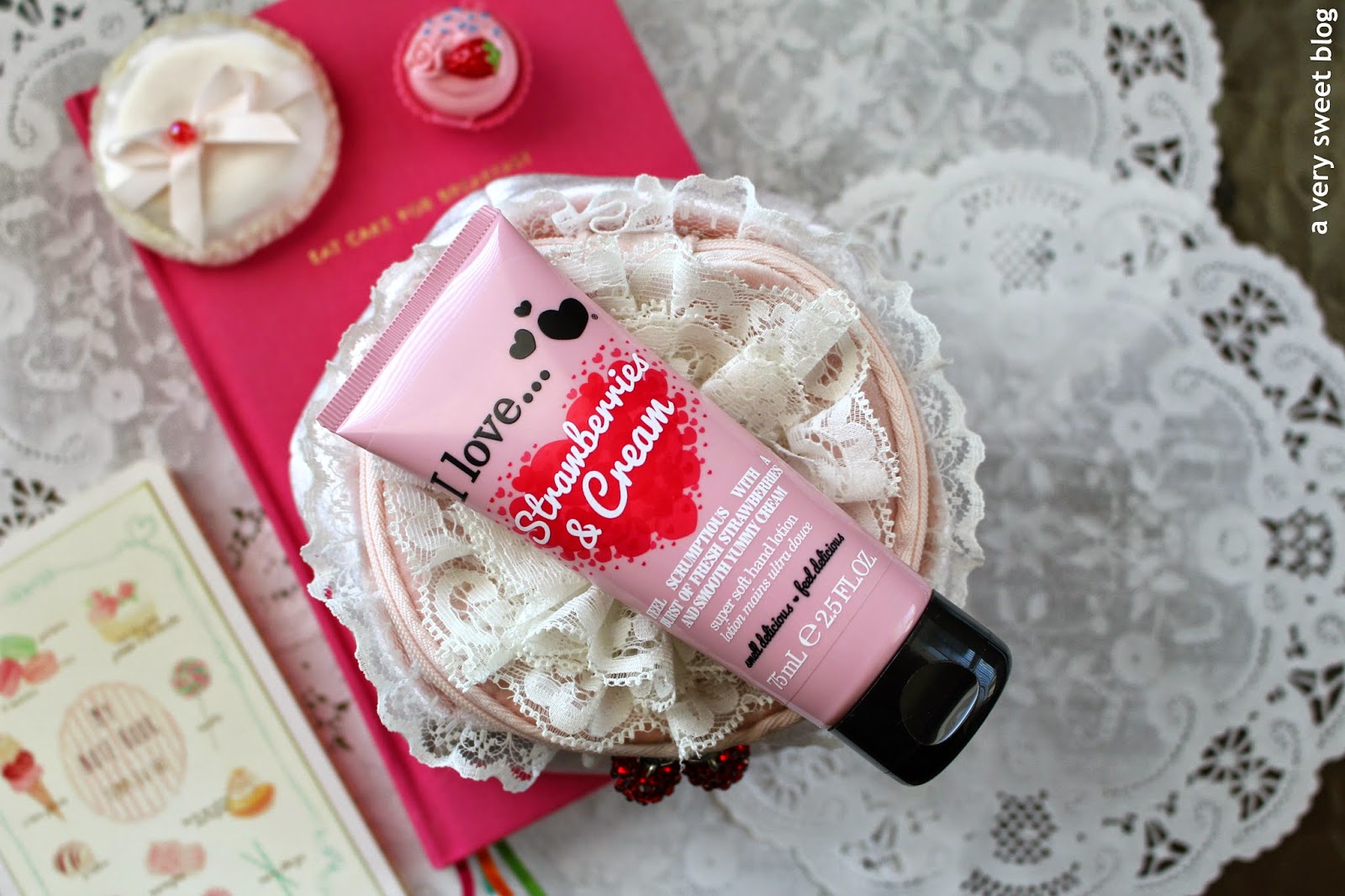 I Love...Strawberries & Cream Hand Lotion Review A Very Sweet Blog