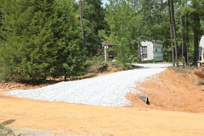 CT Hauling & Materials LLC Building a Gravel Driveway in Verbena, AL.