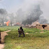 NAF Jets Destroy Boko Haram Building Inside Sambisa Forest As Terrorists Attempt To Rade jets destroy boko haram building in sambisa.