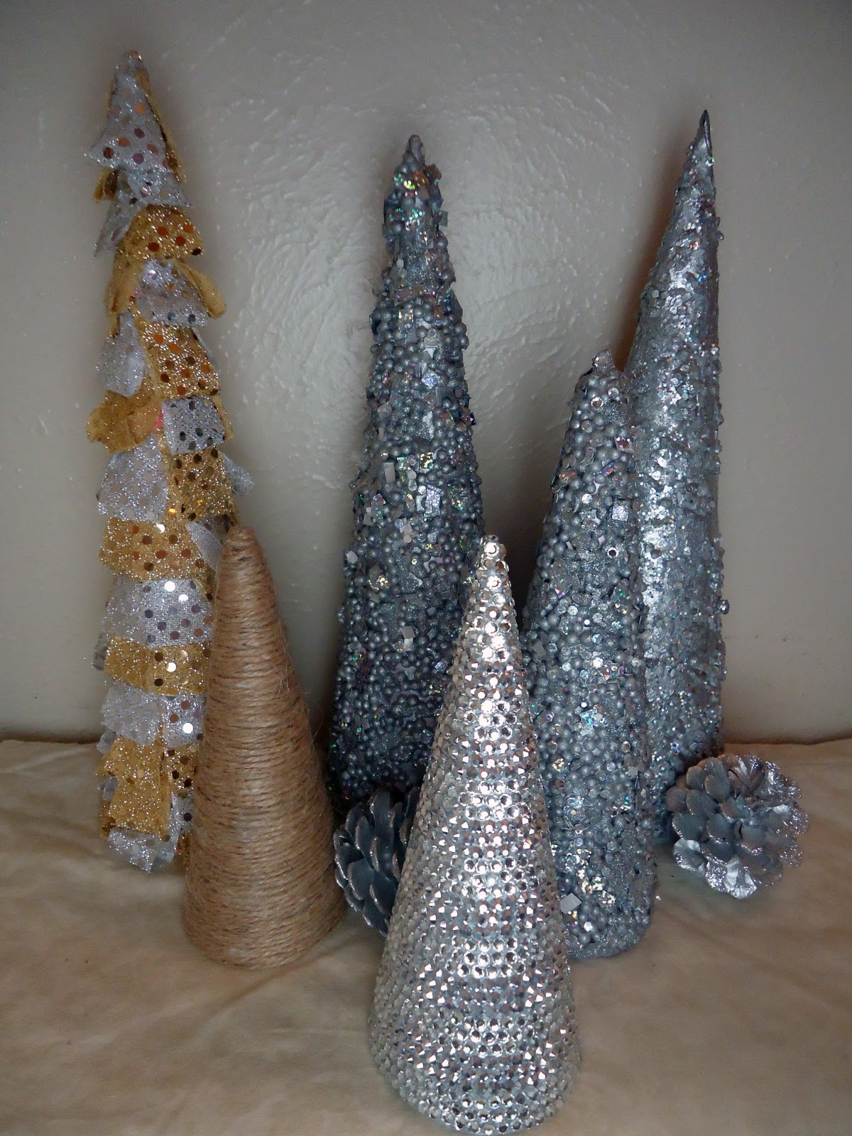 Frugal Home Design DIY Cone Shaped Christmas Trees