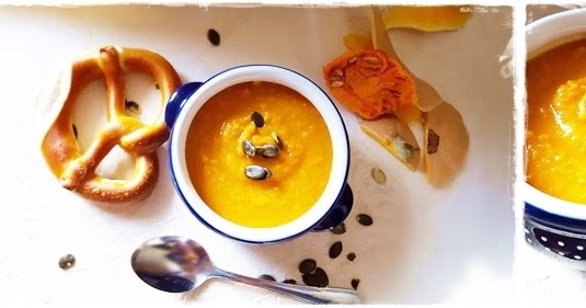Küchenkunstwerk: Rezept: Kürbis-Karotten-Suppe mit würziger Vanille-Ingwer