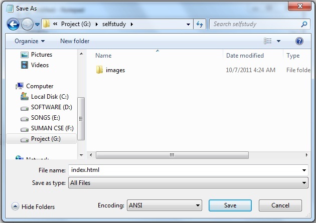 HTML Tutorial - Part - 2 ( create html page with Notepad ) ~ Selfstudy ...