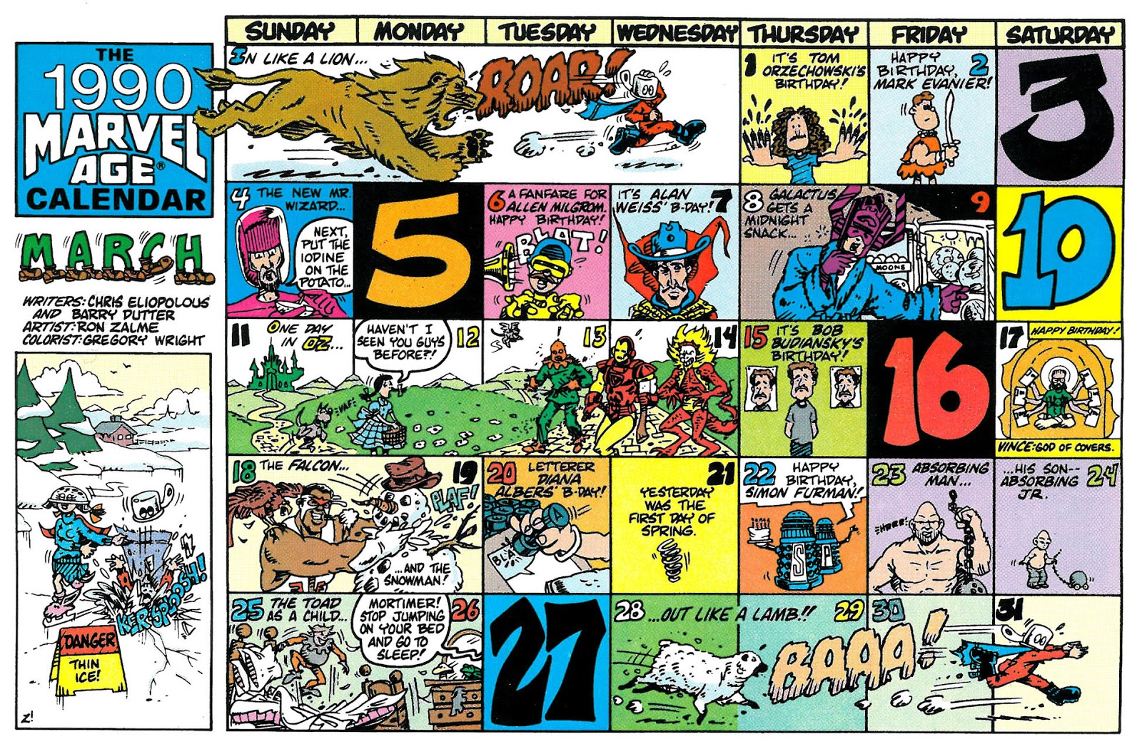 The Dork Review Cool Calendar March The Dork Review Cool Calendar March