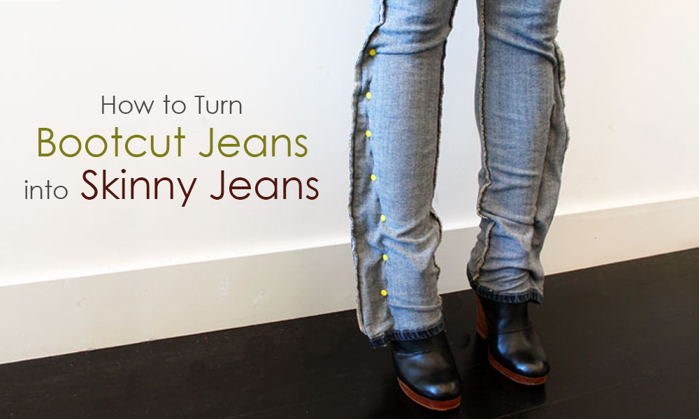 How to Turn Bootcut Jeans into Skinny Jeans