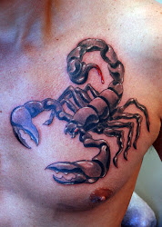 tattoos scorpio tattoo scorpion zodiac chest designs tatuajes escorpio ink torso 3d symbol sign cool dad soul bleeding tail grey