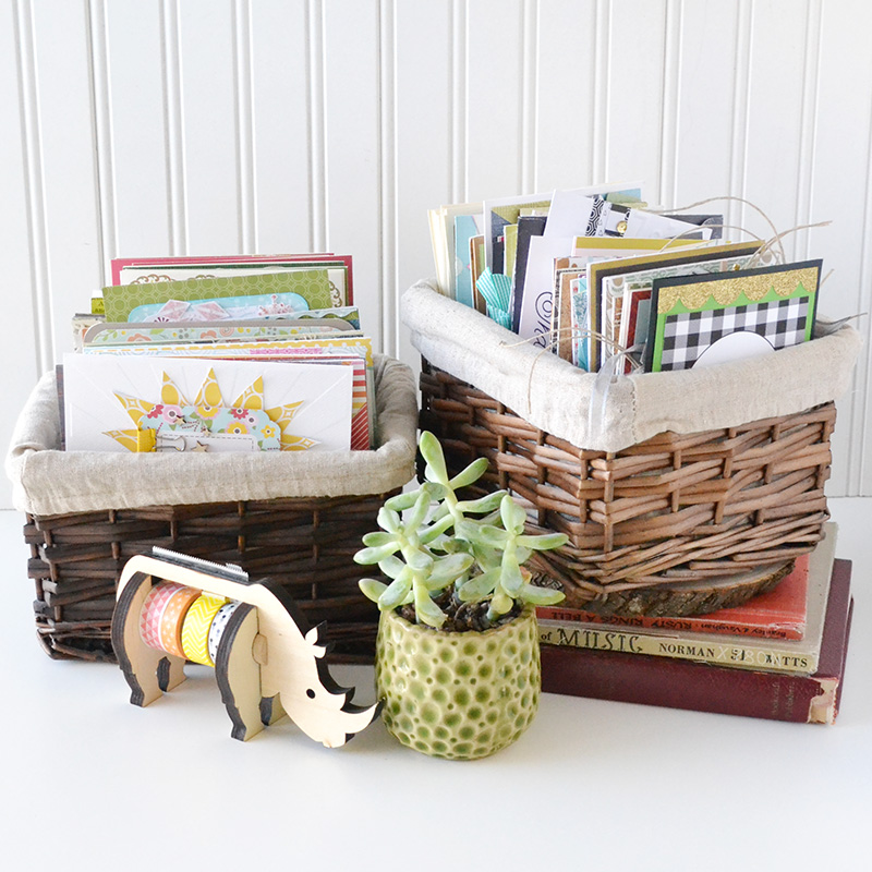 Aly Dosdall card and mini album storage