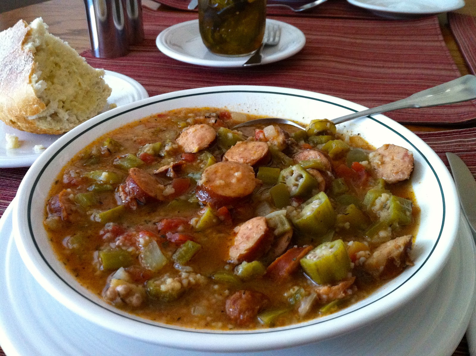 Crock Pot Spicy Smoked Sausage Gumbo