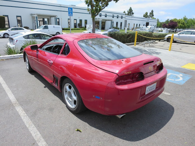 1995 Toyota Supra as it came to us for restoration at Almost Everything Auto Body