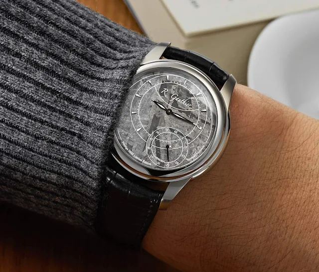 Romain Gauthier Prestige HMS Stainless Steel with Meteorite Dial on the wrist