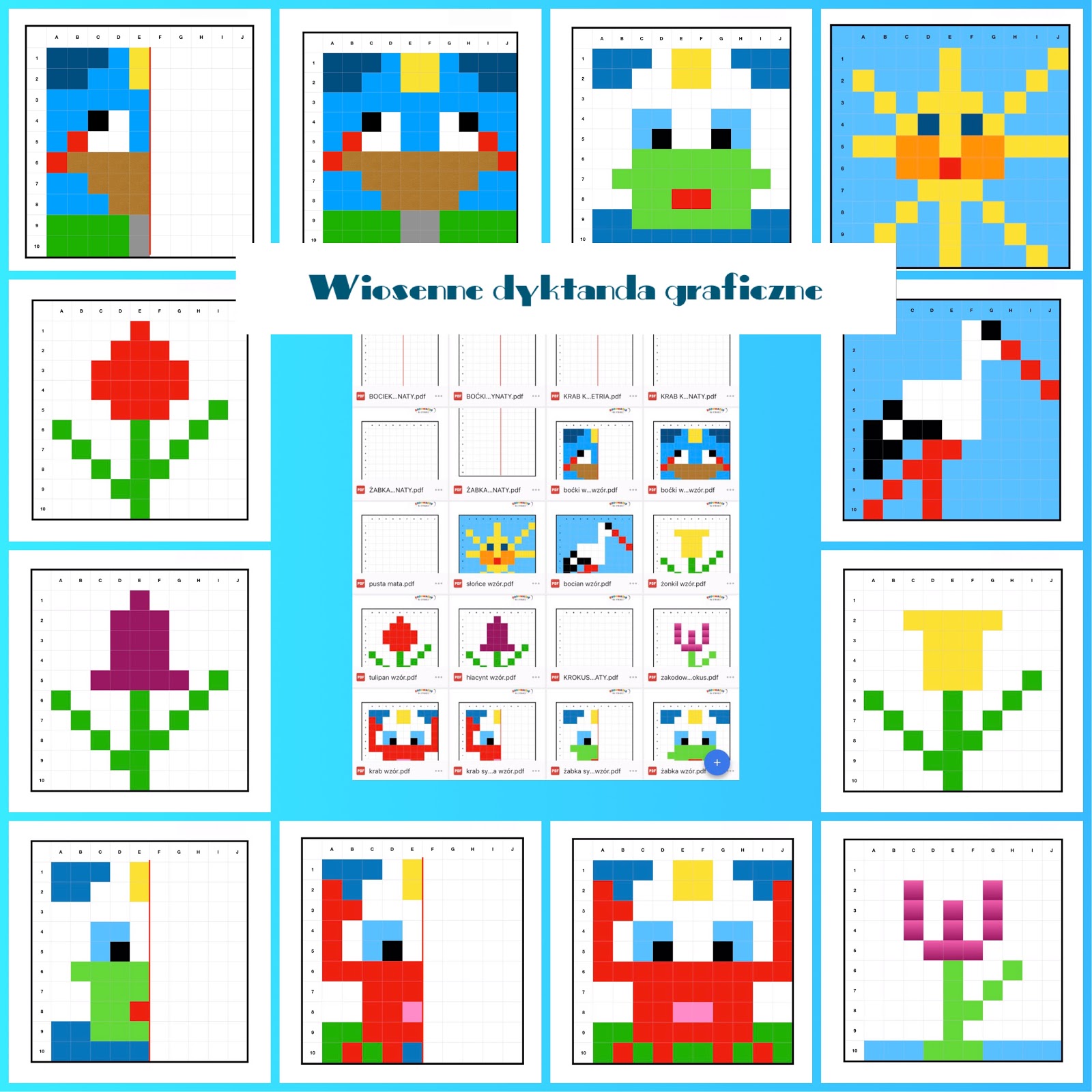 Kodowanie Na Dywanie Anna Swic Wiosenne Dyktanda Graficzne