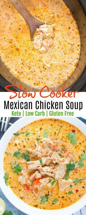 SLOW COOKER MEXICAN CHICKEN SOUP