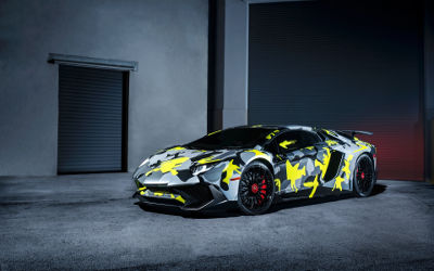 Lamborghini Aventador LP 750 4 SV - Fond d'Écran en Full HD 1080p
