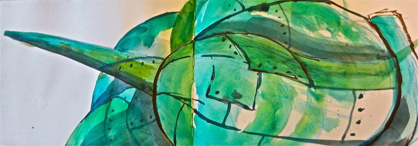 Urban Sketchers S.F. Bay Area Runnymede Sculpture Farm, Woodside