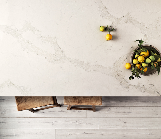 rezultatul imaginii pentru Caesarstone Calacatta Nuvo blat de cuarț alb # calacattanuvo # caesarstone # quartz # kitchendesign