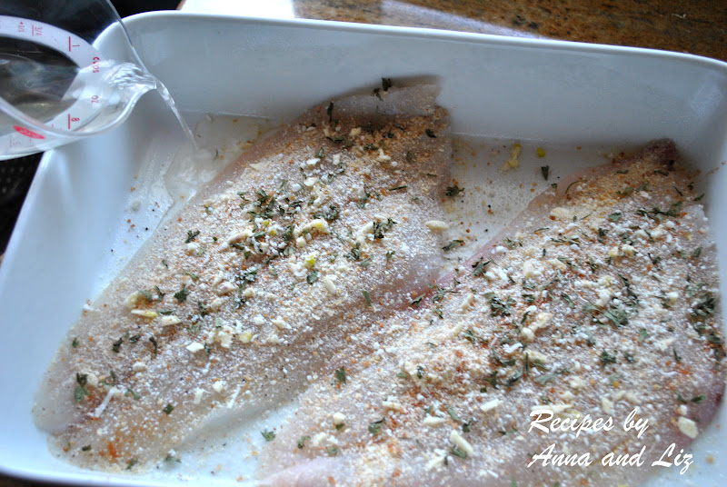 Baked Flounder Filet Oreganata Lightened! 2 Sisters Recipes by Anna