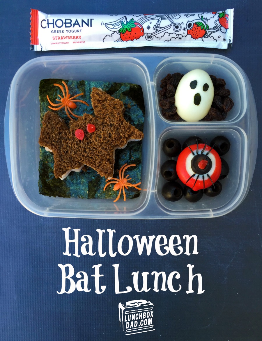 Lunchbox Dad Learn to Make a Halloween Bat Lunch