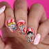 Powerpuff Girls Nail Art for Valentine's Day