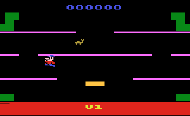 Primer juego de Mario bros para la consola Atari 2600