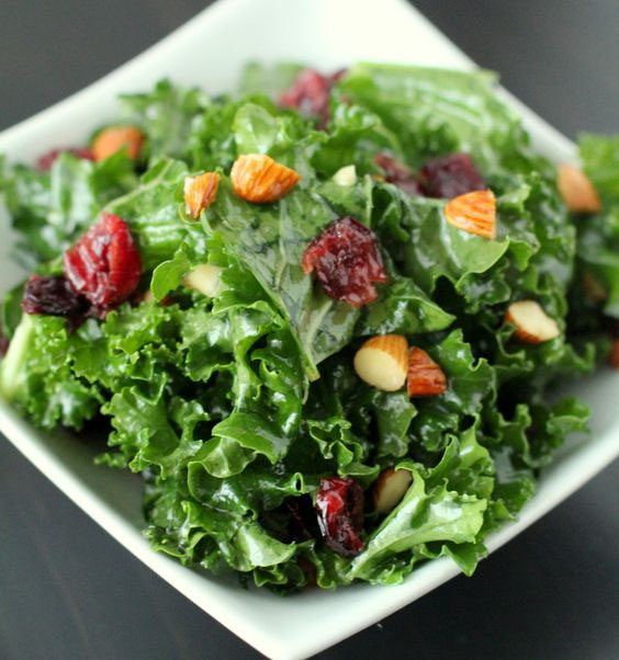Citrus Kale Salad with Cranberries and Toasted Almonds Great Recipe Ideas