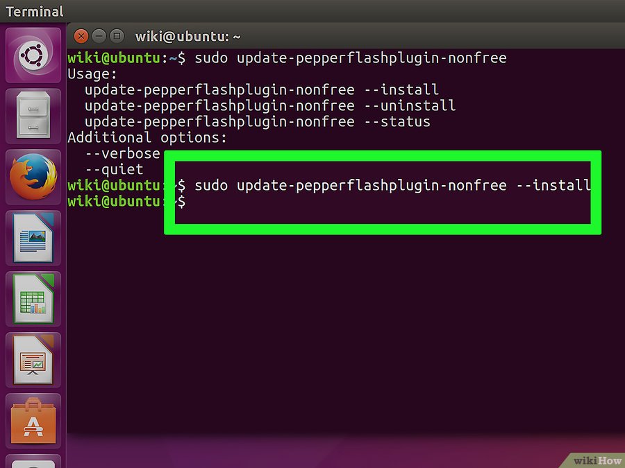 Ubuntu загрузка флеш. Плеер для линукс. Install Flash. Play on Linux.
