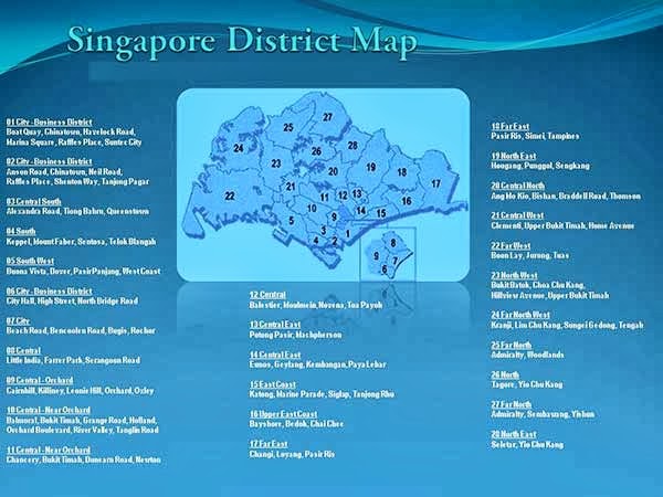 Singapore District Map