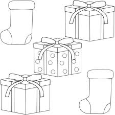 Christmas Gift Kids Coloring Printable Images