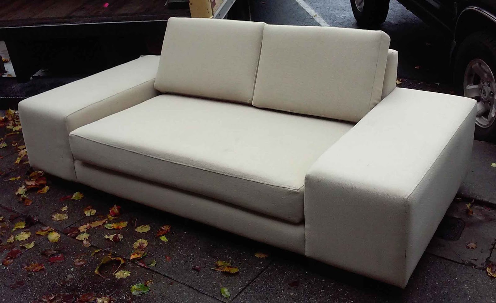 leather sofa with memory foam cushions
