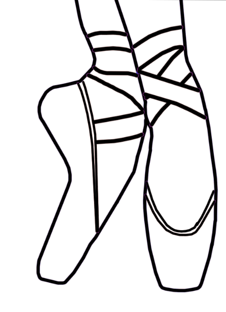 Art master: Ballet Shoes, Step to Step, Tutorial