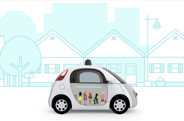 Google 自動車想像，摘自 Google 自動車官方部落格