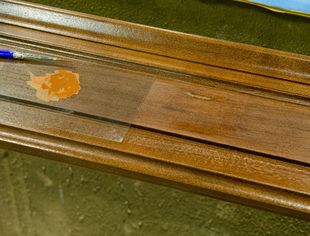 A Professional Wood Finishers Journal Basic Touch up Pitch pocket in