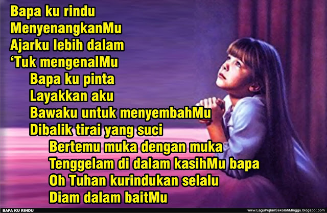 Lirik Lagu Pujian Rohani Kristen Sekolah Minggu Gereja Tuhan Yesus