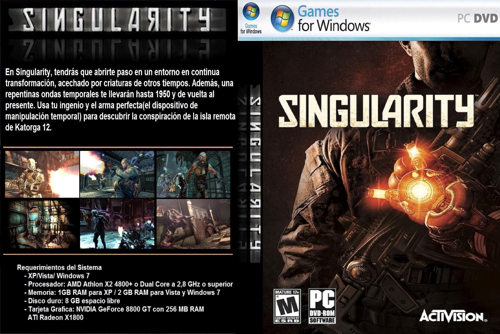 descarga Juegos mega pc Singularity [Repack][Español]