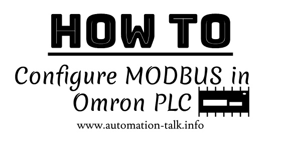 Configure MODBUS in Omron PLC CP1E
