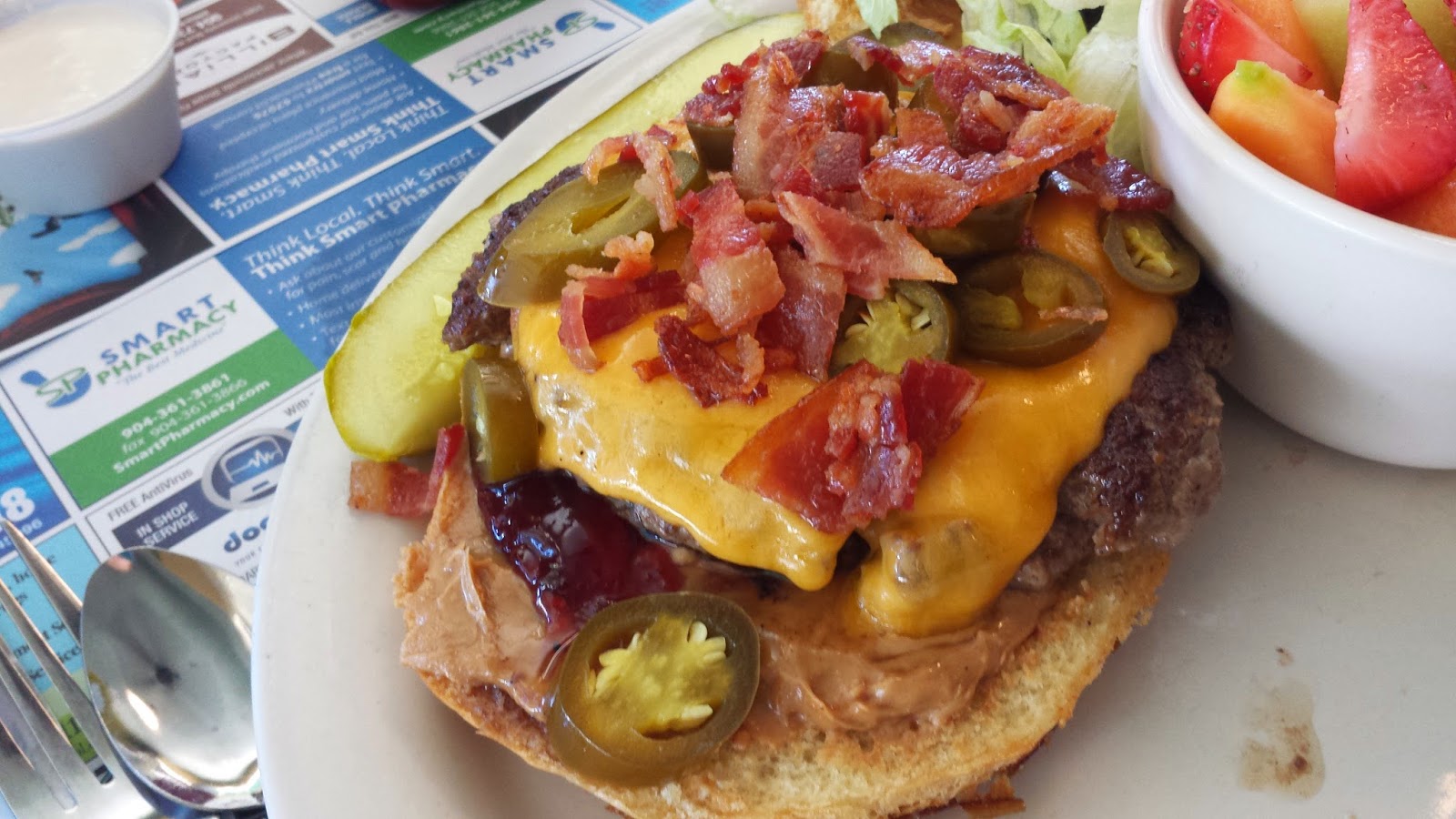 Quazmoz IT and Health Peanut Butter Jelly Burger