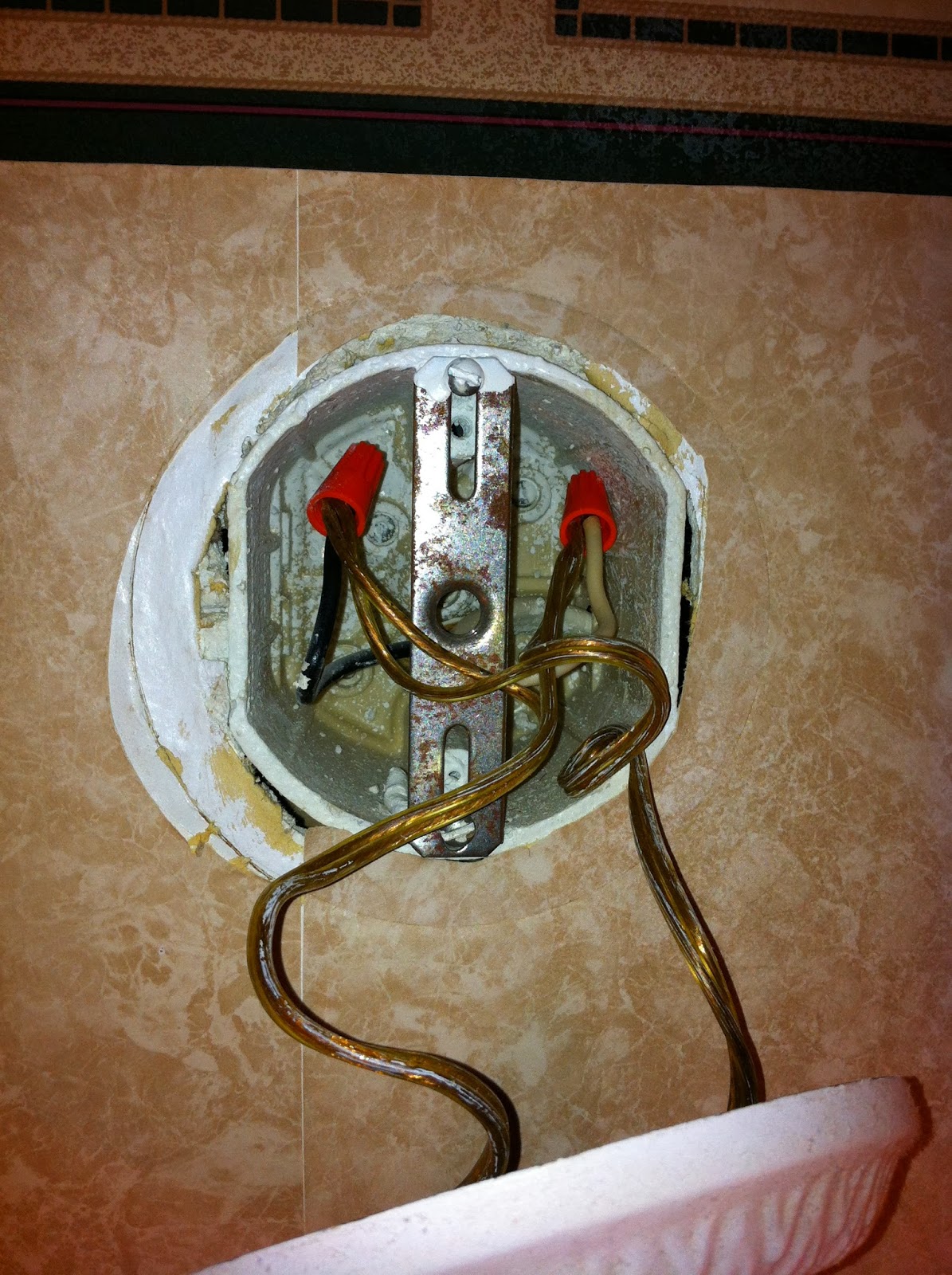 How to install a simple bathroom vanity light