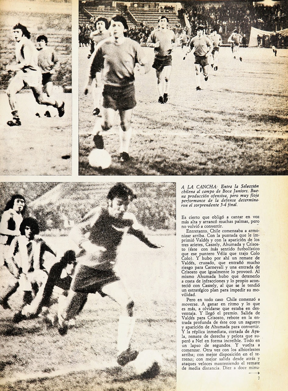 Partidos de la Roja [13/07/1973] ArgentinaChile 54