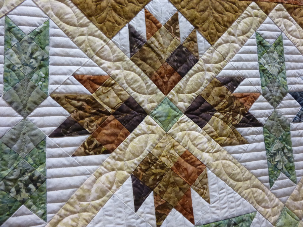 caledonia quilter Bear Paw Quilt and the First Cold of the Season