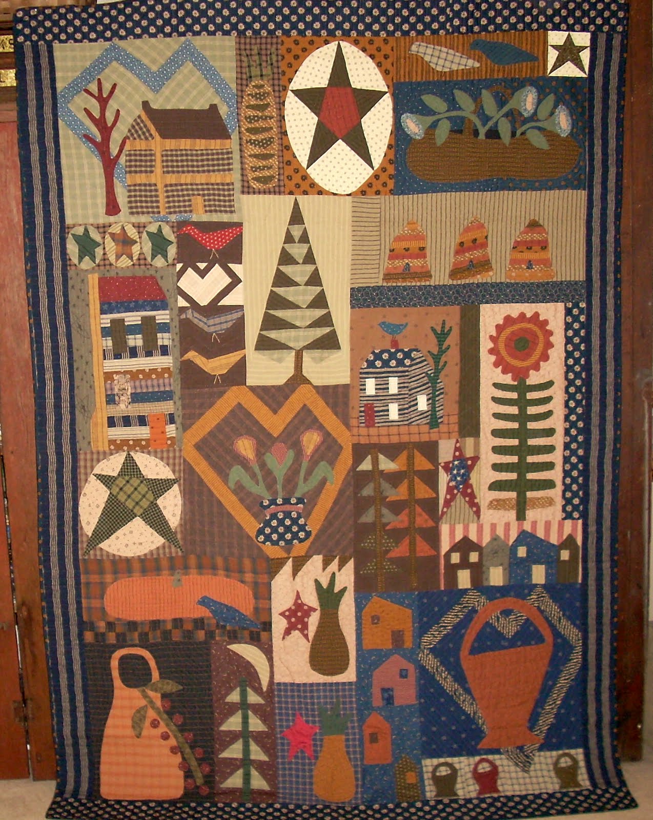 Needle Turnings older primitive quilts I have made.......