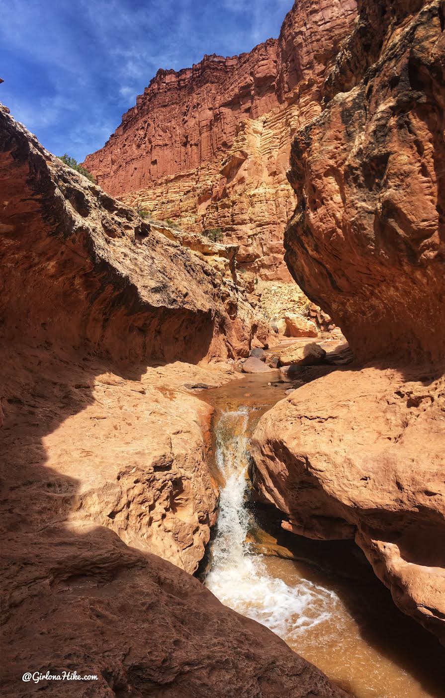 Hiking Sulphur Creek, Capitol Reef National Park Girl on a Hike