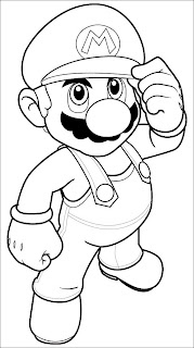 Mario kart coloring
