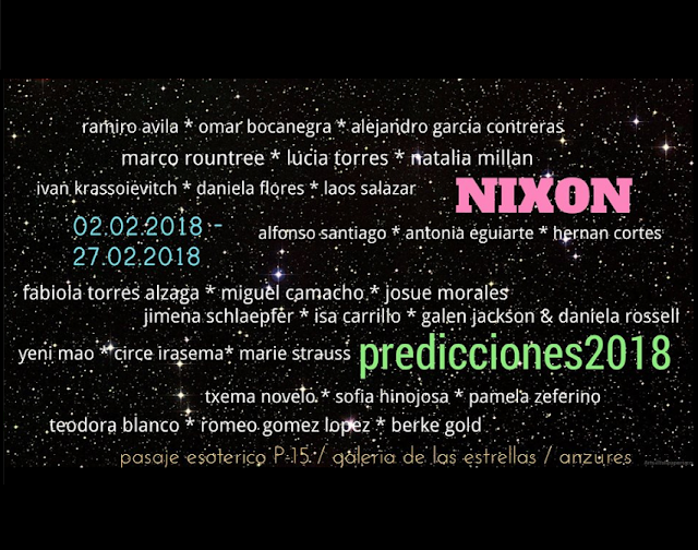 "PREDICCIONES 2018" curated by Daniel GARZA USabiaga
