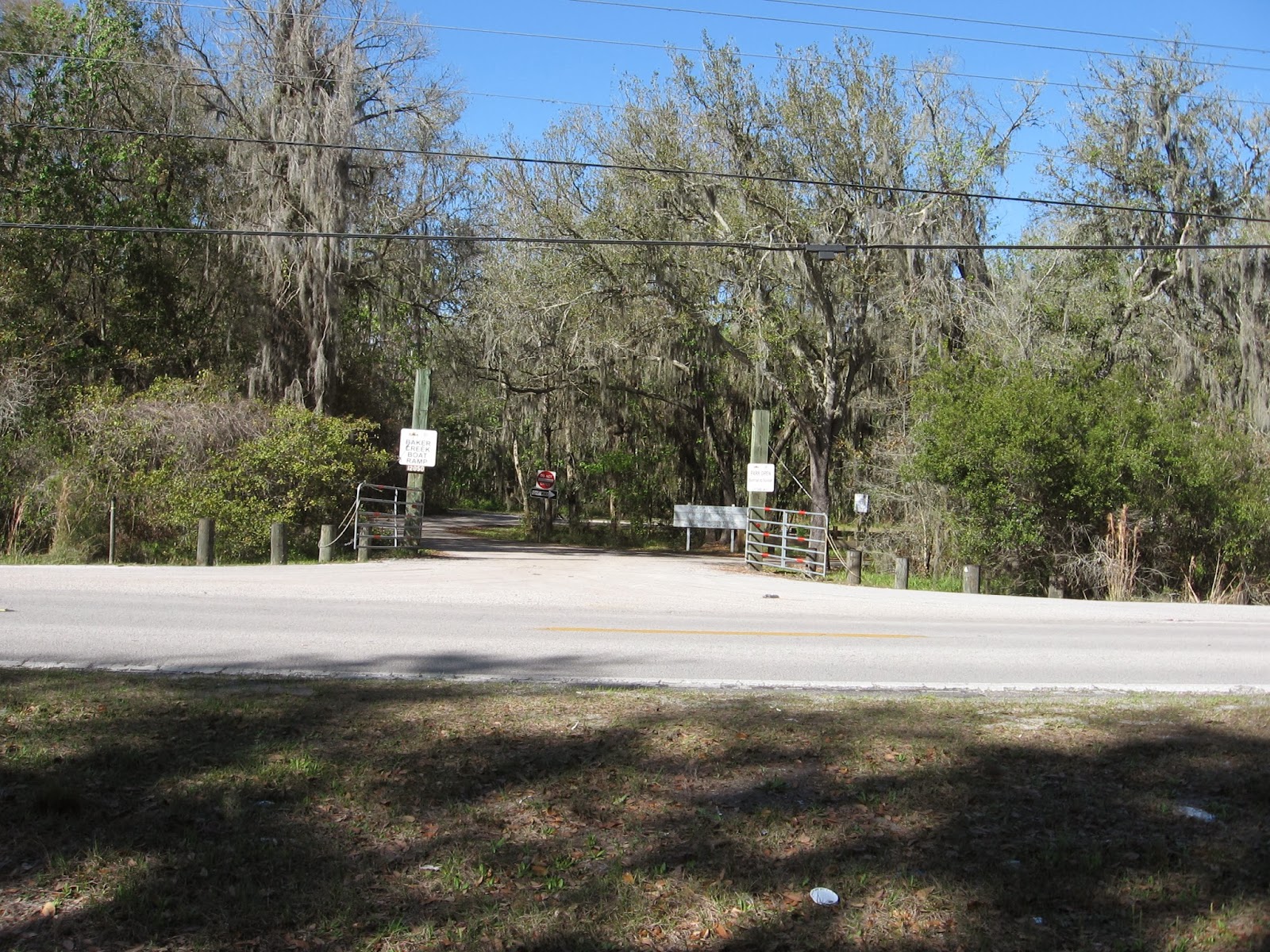 Thonotosassa Florida Baker Creek Boat Ramp on Lake Thonotosassa